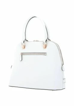 Guess Matilde Dome Satchel - Handbag - White -Guess Apparel 82f5b993c05147c494ebc3bcb1b20277