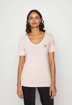 Guess Mini Triangle Tee - Basic T-Shirt - Calm Pink