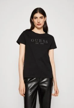 Guess Ss 1981 Easy- Print T-Shirt - Jet Black -Guess Apparel 84f31cd3a1c64235b7a98e0a46a6ff4f