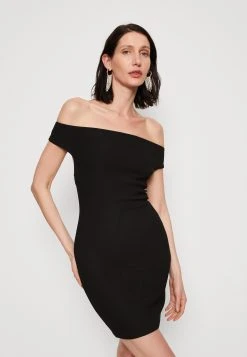 Dahlia Off Shoulder Dress - Cocktail Dress / Party Dress - Jet Black -Guess Apparel 853d54a8440c4df5b08fc50dabb5210e
