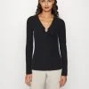 Guess Lara - Long Sleeved Top - Jet Black -Guess Apparel 864cdadaa0d444ef85f981c7986ecbb1