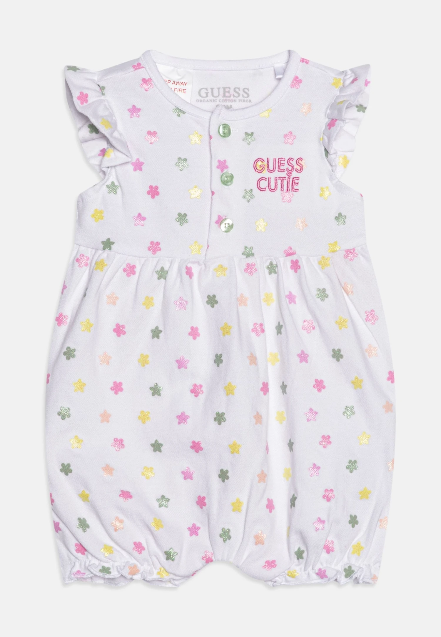 Guess Newborn Shortie - Jumpsuit - White/Pink 3 Guess Newborn Shortie - Jumpsuit - White/Pink