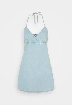 Vintage Halter Dress - Denim Dress - Smoked Light Wash -Guess Apparel 8917410872714b79aeb558a13daecacb