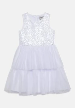 Guess Junior Mixed Dress Ceremony - Cocktail Dress / Party Dress - Pure White