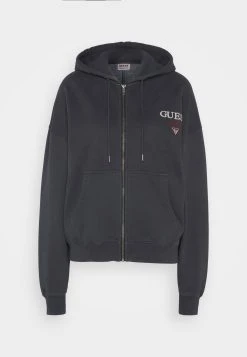 Go Washed Zip Up Hoodi - Zip-Up Sweatshirt - Jet Black/Multi -Guess Apparel 8a53bc5138384e3981648b6e95229a37