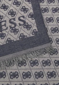 Guess Katey Jacquard Scarf - Scarf - Navy Logo -Guess Apparel 8c1248f051a645a88076c649be5108fc