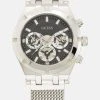Guess Continental - Chronograph Watch - Silver-Coloured Tone/Black Sunray -Guess Apparel 8de82921d89248b7997fd80062749840