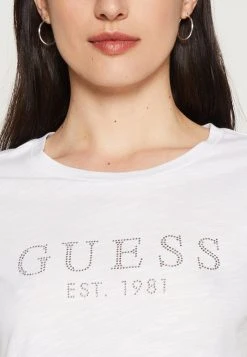 Guess Ss 1981 Easy- Print T-Shirt - Pure White -Guess Apparel 8f3fd913155c4dd29f4f3876fe2352af