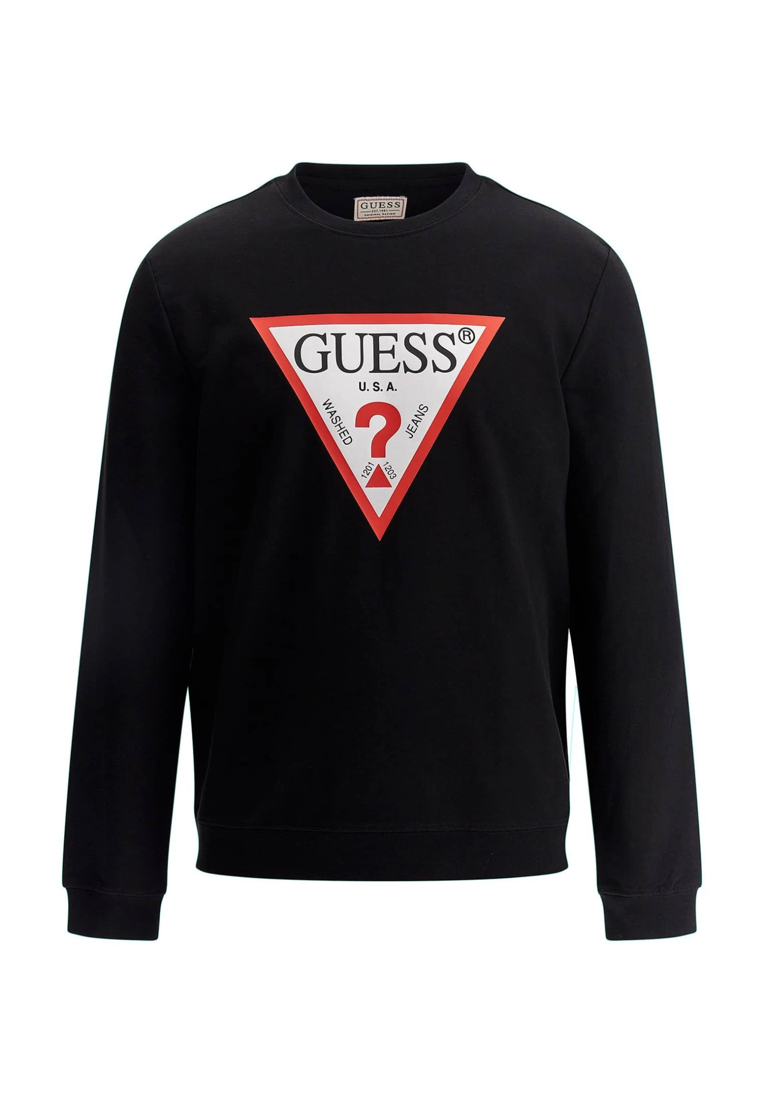 Guess Audley Cn- Sweatshirt - Jet Black A996 6 Guess Audley Cn- Sweatshirt - Jet Black A996 - Image 4