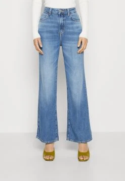 Guess Ankle Wide Leg - Relaxed Fit Jeans - Blue Wash
