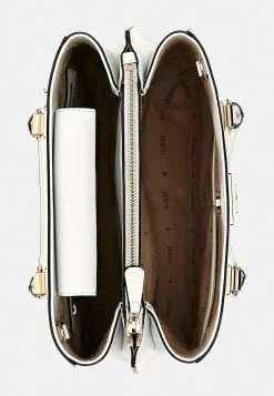 Guess Noelle Girlfriend Satchel - Handbag - White -Guess Apparel 91c90842da974cd9ad34e5d4521f21ed
