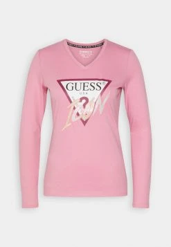 Guess Icon Tee - Long Sleeved Top - Think Pink -Guess Apparel 9369d91e74fc47279c262bbb8d01e13d
