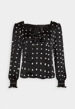 Guess Adelaide - Blouse - Optical Square Black -Guess Apparel 938406ba003c4a17b3a87fb9850acc33