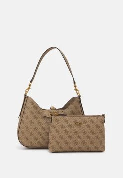 Guess Brenton Hobo - Handbag - Latte Logo 10 Guess Brenton Hobo - Handbag - Latte Logo -Guess Apparel 9471b9dc9457437bac73271d28a140b4