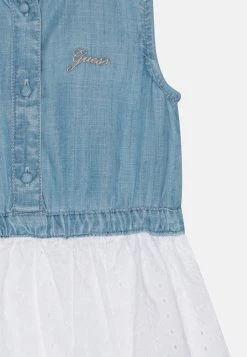 Guess Toddler Dress - Denim Dress - Slubby Light Blue -Guess Apparel 9487cdfefb01499a807047d25236a837