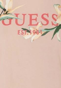 Guess Ss Cn Logo Flowers - Print T-Shirt -Guess Apparel 952c64c30f94415ab870e342ca6ca175