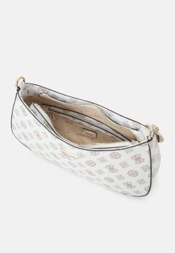 Guess Noelle Top Zip Shoulder Bag - Handbag - White -Guess Apparel 99cd25b303244fd8b73d00dfdaa4900d
