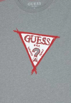 Guess Junior Knop Yarn- Print T-Shirt - Light Stone Heather -Guess Apparel 9a2224ca77544c2bb33bb9cfa7d8551a