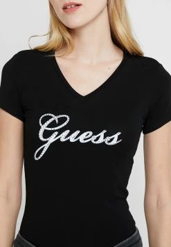 Guess Slim Fit - Print T-Shirt - Jet Black -Guess Apparel 9a8f6556ceda4630838324c2683fe141