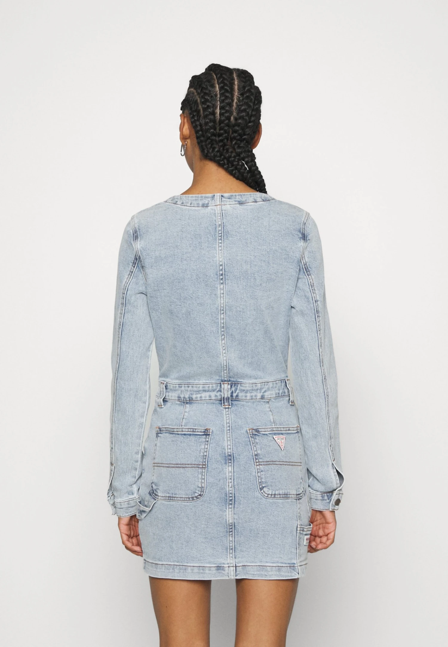 Go Danielle Dress - Denim Dress - Blue Denim 5 Go Danielle Dress - Denim Dress - Blue Denim - Image 3