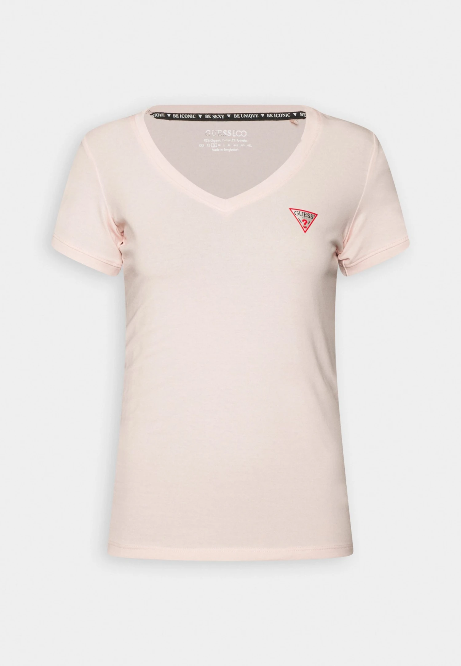Guess Mini Triangle Tee - Basic T-Shirt - Calm Pink 6 Guess Mini Triangle Tee - Basic T-Shirt - Calm Pink - Image 4