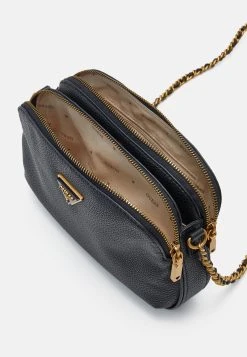 Guess Becci Double Zip- Across Body Bag - Black -Guess Apparel a21be25667aa442088e40fce64fcade5