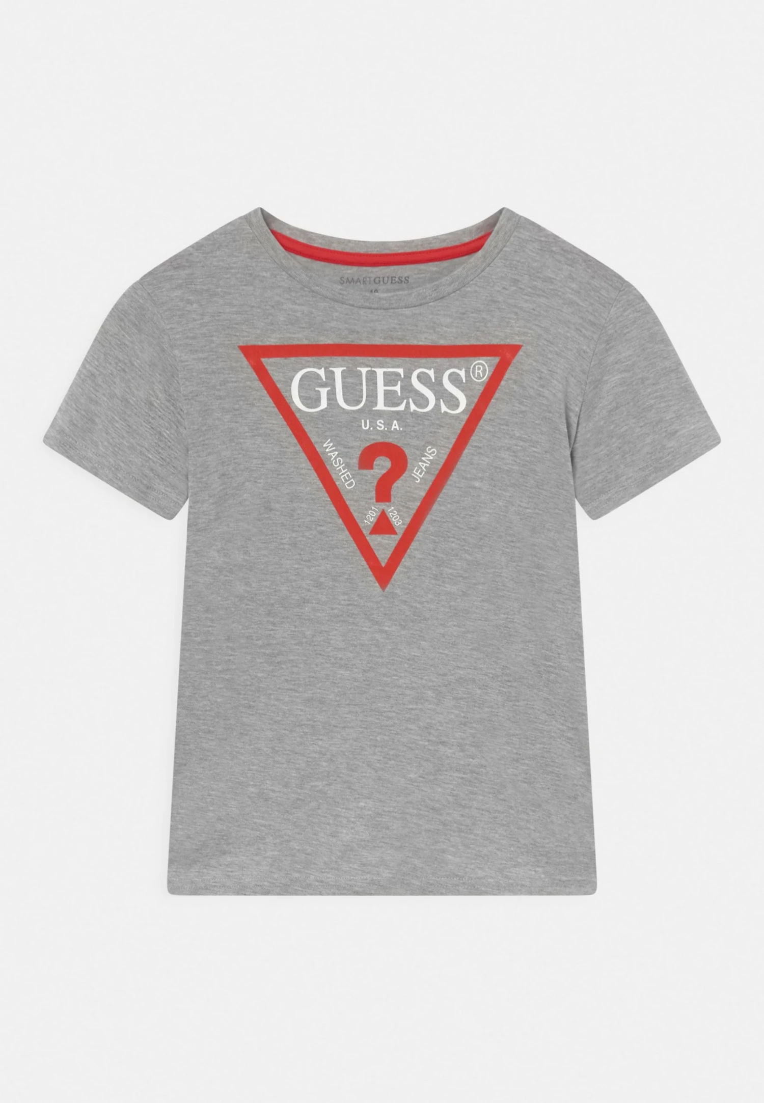 Guess Junior Core- Print T-Shirt - Light Heather Grey 3 Guess Junior Core- Print T-Shirt - Light Heather Grey
