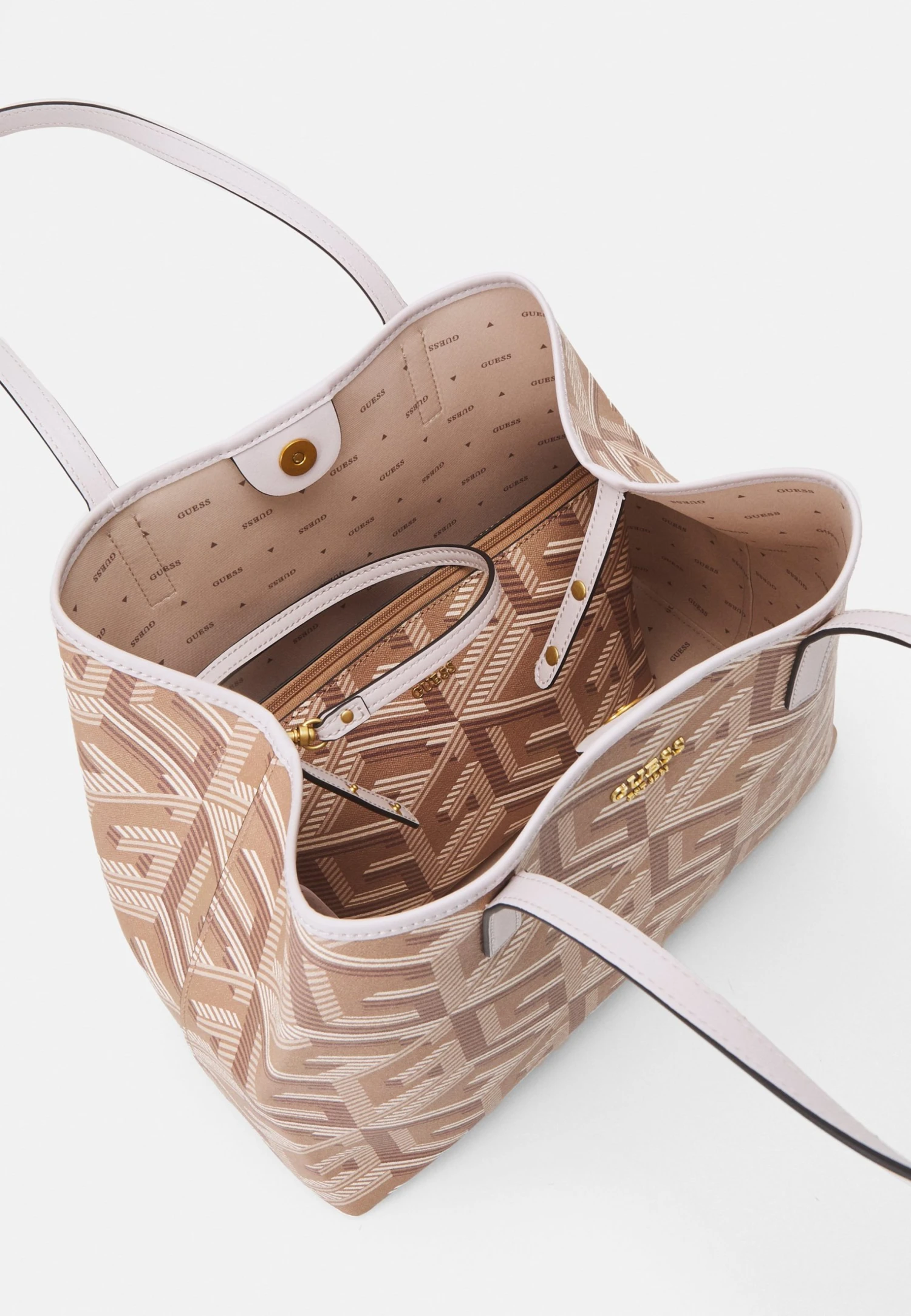 Guess Vikky Large Tote Set - Tote Bag - Taupe 5 Guess Vikky Large Tote Set - Tote Bag - Taupe - Image 3