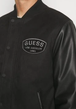 Guess Modern Varsity Jacket - Bomber Jacket - Jet Black -Guess Apparel a39481004c86481ca35722a37383f2e6