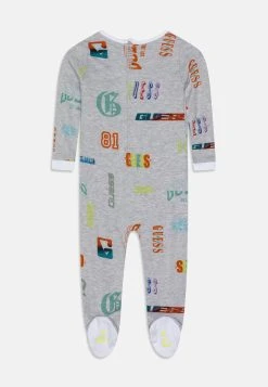 Guess Newborn Interlock Overall - Sleep Suit - Yellow/Black Logo -Guess Apparel a7ac3729d7254e4f872cc79debf1ea30