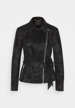 Guess New Agnes Belted Biker - Faux Leather Jacket - Jet Black 12 Guess New Agnes Belted Biker - Faux Leather Jacket - Jet Black -Guess Apparel aa1ed33637c54b5587657a210f3957ed