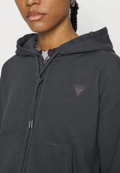 Go Sophie Classic Logo Hoodie - Zip-Up Sweatshirt - Jet Black -Guess Apparel ad02118f981c461db114eeb18a7984d7