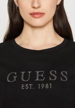 Guess Ss 1981 Easy- Print T-Shirt - Jet Black -Guess Apparel adad31da3bde449795f383cee3760237