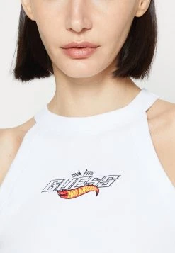 Go Hw Triangle Logo Tank - Top - Pure White -Guess Apparel adfdd469c0a24808bfd42aca4855dc5b