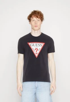 Guess Original Logo Tee - Print T-Shirt - Smart Blue