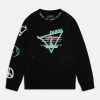Guess Junior Active- Sweatshirt - Jet Black 1 Guess Junior Active- Sweatshirt - Jet Black -Guess Apparel aff47085d64f4560a009e7f07e16fe39