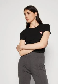 Guess Ss Cn Mini Triangle Tee - Basic T-Shirt - Jet Black 11 Guess Ss Cn Mini Triangle Tee - Basic T-Shirt - Jet Black -Guess Apparel b1e4c001543447ea9cd734d15ec5a3d6
