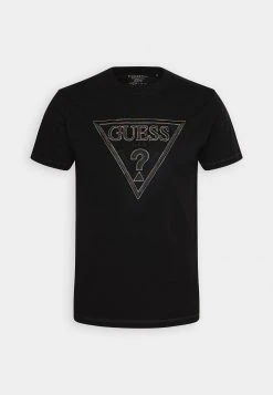 Guess Moisey Tee - Print T-Shirt - Jet Black -Guess Apparel b2eb60a9f4204f1c9b7bb0bbc9588d37