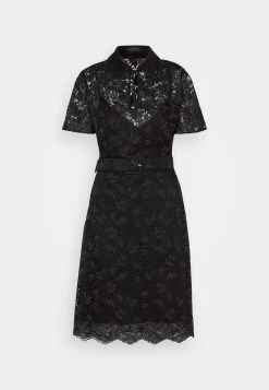 Guess Brunella Belted Dress - Cocktail Dress / Party Dress - Jet Black -Guess Apparel b44c80bcf208440d8a214ddc22408b89