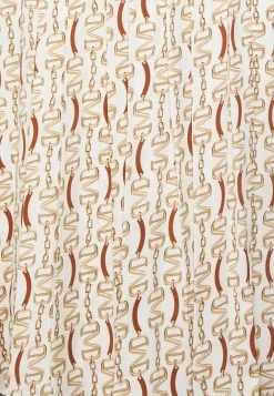 Golden Monogram Skirt - Pleated Skirt - White/Gold-Coloured -Guess Apparel b5098ac3cfdc4155989743bf3e2c730c