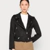 Guess Es Monica - Faux Leather Jacket - Jet Black -Guess Apparel b66ffb61a7954a40b0717e521bde1be6