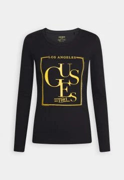 Guess Logo Tee - Long Sleeved Top - Black -Guess Apparel b6aad69ff55349c4a3a392cdc8cfac5d