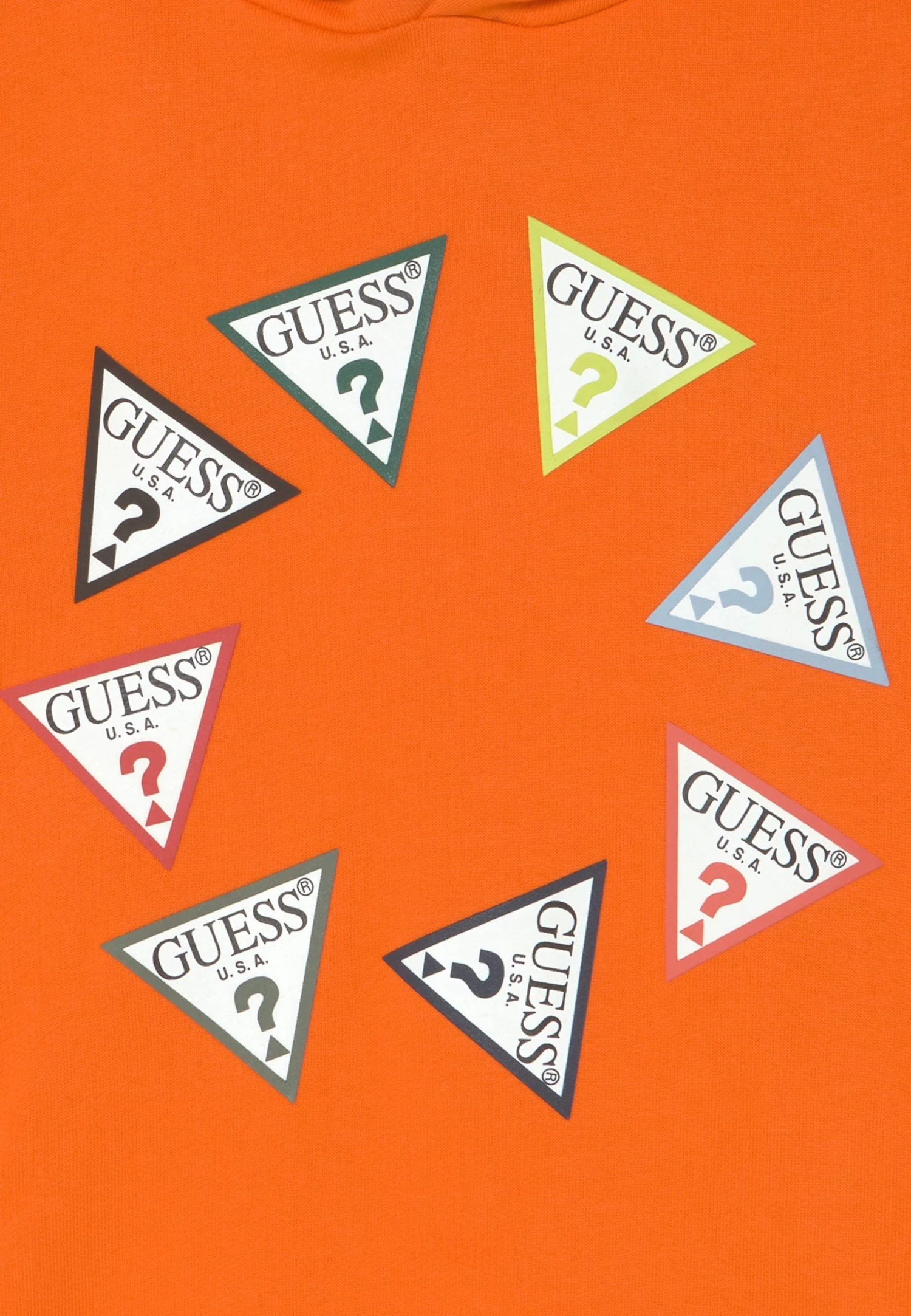 Guess Junior Hooded Active- Hoodie - Bitter Orange 5 Guess Junior Hooded Active- Hoodie - Bitter Orange - Image 3