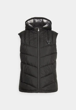 Guess Super Light Vest - Waistcoat - Jet Black -Guess Apparel bd7011f6c8d34260bf130bc167a3294f