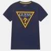 Guess Junior Core- Print T-Shirt - Deck Blue -Guess Apparel c02c8cfff3e6412eba78da83490376d4