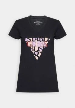 Guess Amalia- Print T-Shirt - Jet Black -Guess Apparel c0ad22c98154407f8596b050bafb6148