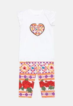 Guess Newborn Set - Print T-Shirt - Red
