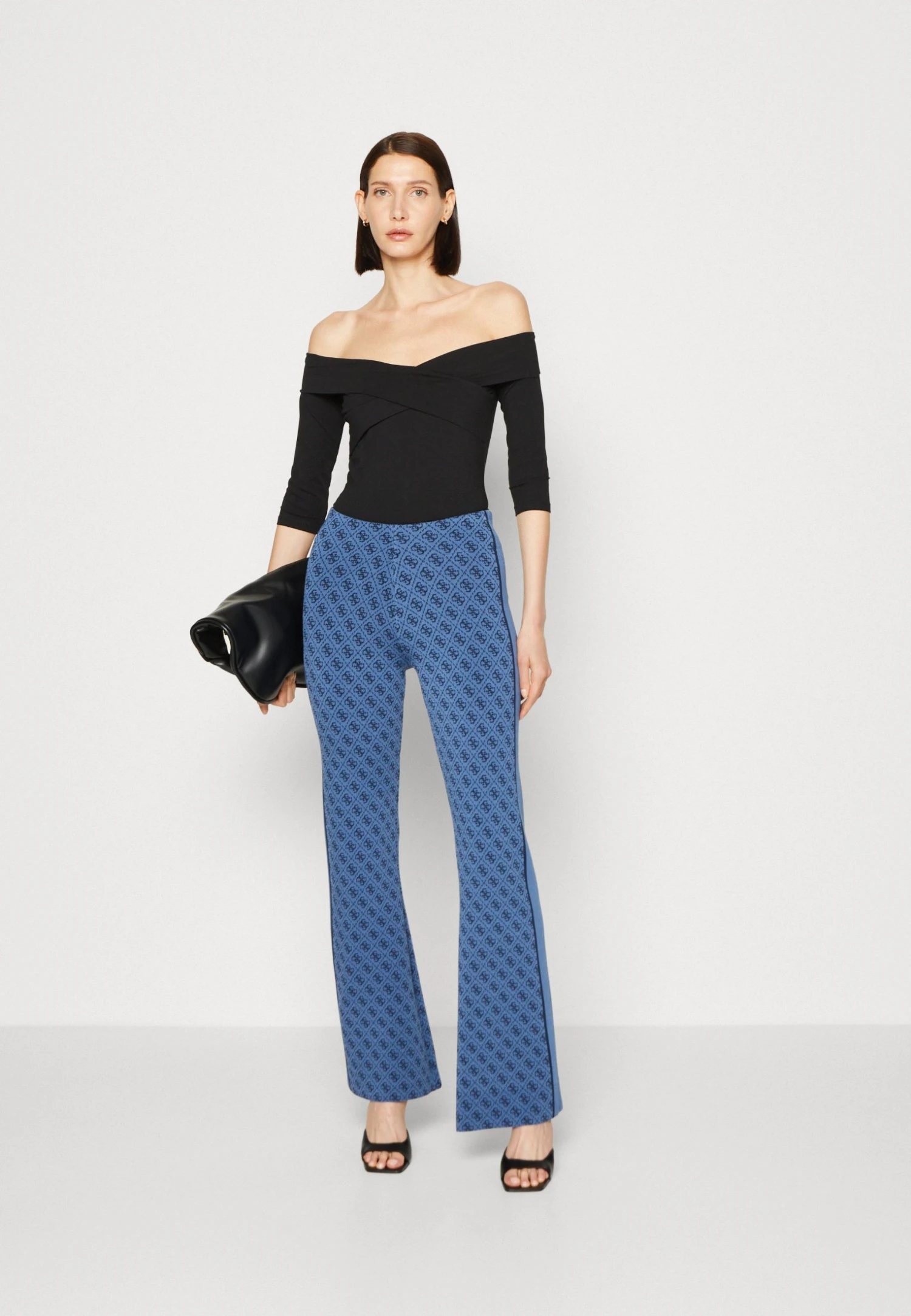 Guess Lise 4G Logo Swtr- Trousers - Blackened Blue 4 Guess Lise 4G Logo Swtr- Trousers - Blackened Blue - Image 2