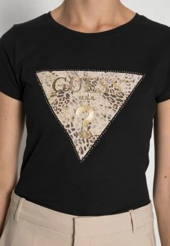 Guess Ghost Logo - Print T-Shirt - Jet Black -Guess Apparel c2adbbc4ef2d408abdec5beed469c961