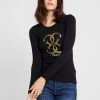 Guess Tee - Long Sleeved Top - Jet Black -Guess Apparel c4f8171d0a8e4a69b83183514dc53fac